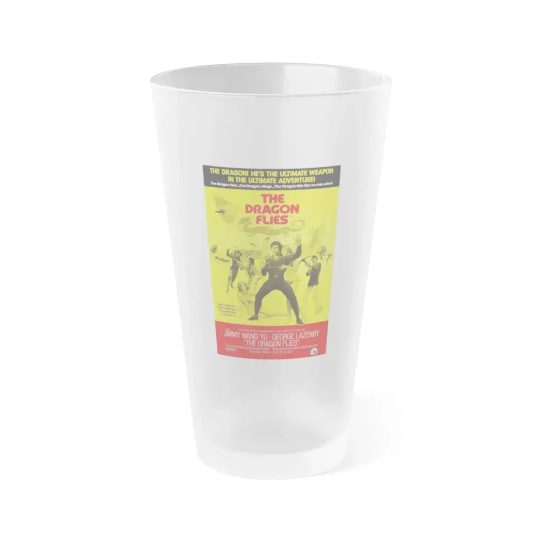 THE MAN FROM HONG KONG (2) 1975 Movie Poster - Frosted Pint Glass 16oz Default Title - Go Mug Yourself
