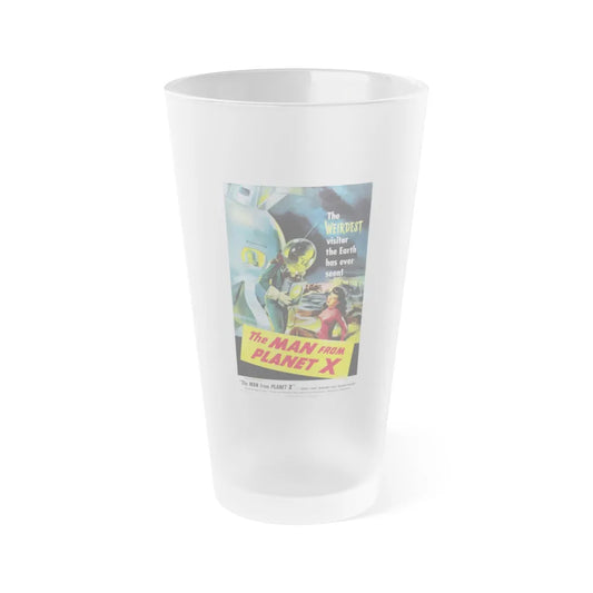 THE MAN FROM PLANET X 1951 Movie Poster - Frosted Pint Glass 16oz-Go Mug Yourself