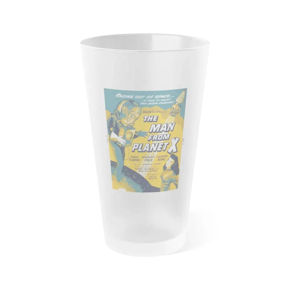 THE MAN FROM PLANET X (3) 1951 Movie Poster - Frosted Pint Glass 16oz Default Title - Go Mug Yourself