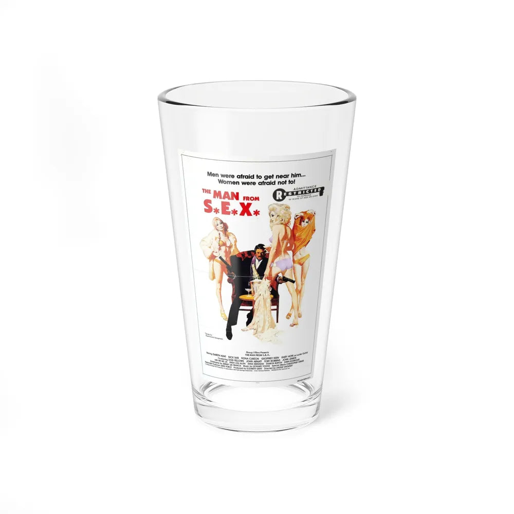 THE MAN FROM SEX 1979 Movie Poster - Pint Glass 16oz-16oz-Go Mug Yourself