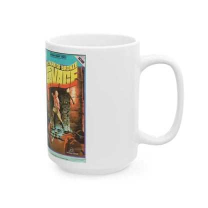 THE MAN OF BRONZE DOC SAVAGE (VHS COVER) - White Coffee Mug - Go Mug Yourself