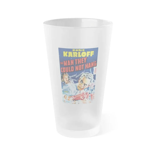 THE MAN THEY COULD NOT HANG 1939 Movie Poster - Frosted Pint Glass 16oz Default Title - Go Mug Yourself