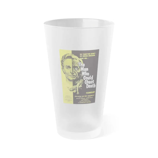THE MAN WHO COULD CHEAT DEATH 1959 Movie Poster - Frosted Pint Glass 16oz Default Title - Go Mug Yourself