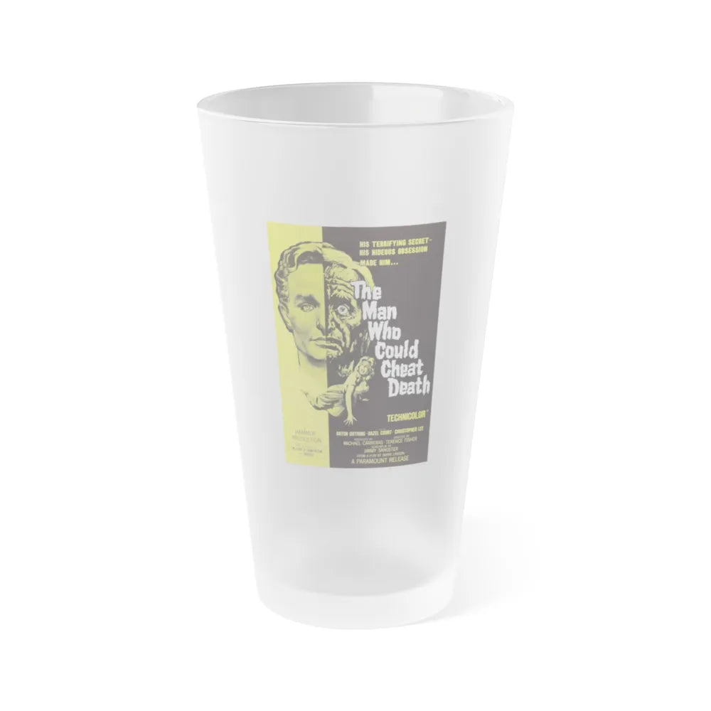 THE MAN WHO COULD CHEAT DEATH 1959 Movie Poster - Frosted Pint Glass 16oz-Go Mug Yourself