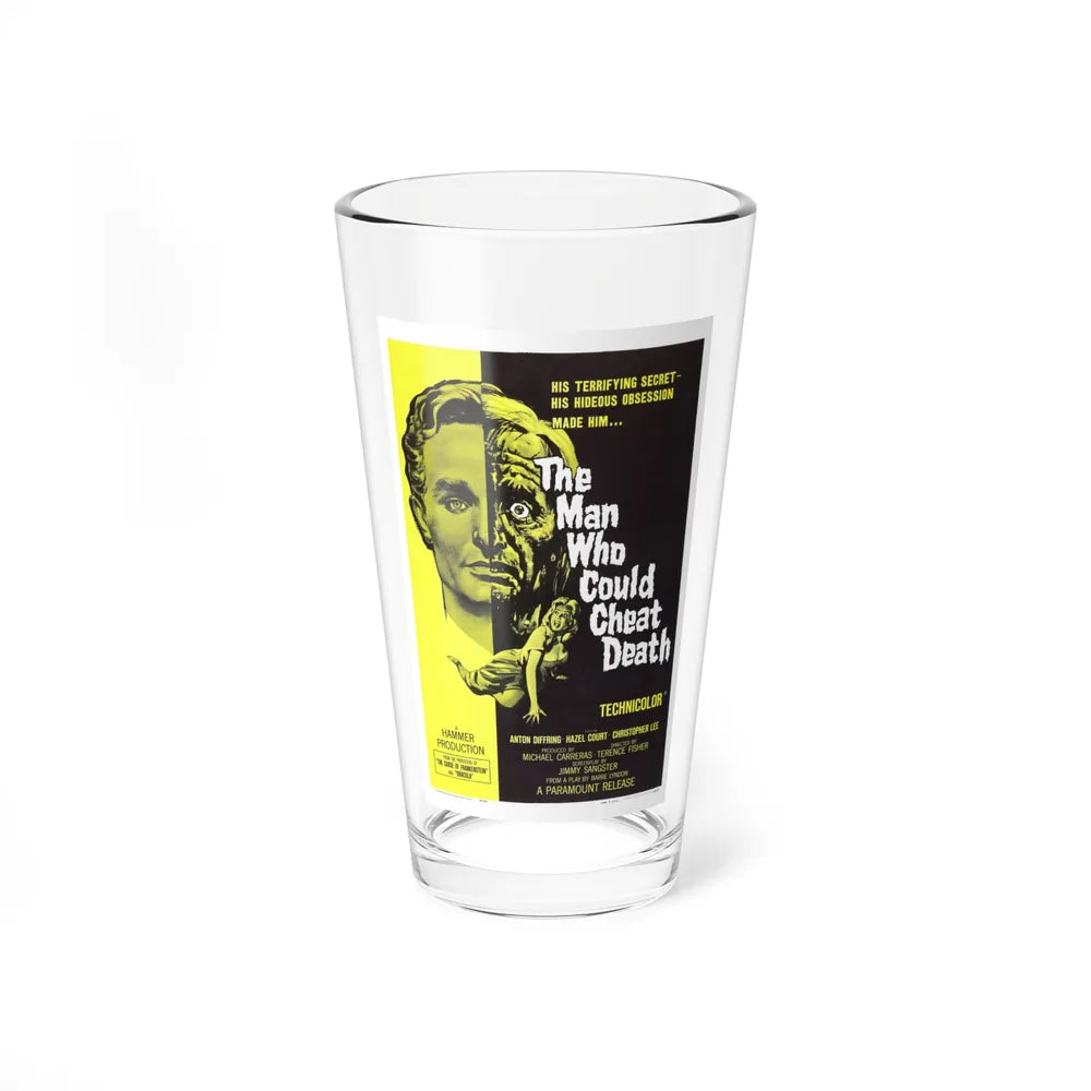 THE MAN WHO COULD CHEAT DEATH 1959 Movie Poster - Pint Glass 16oz-16oz-Go Mug Yourself