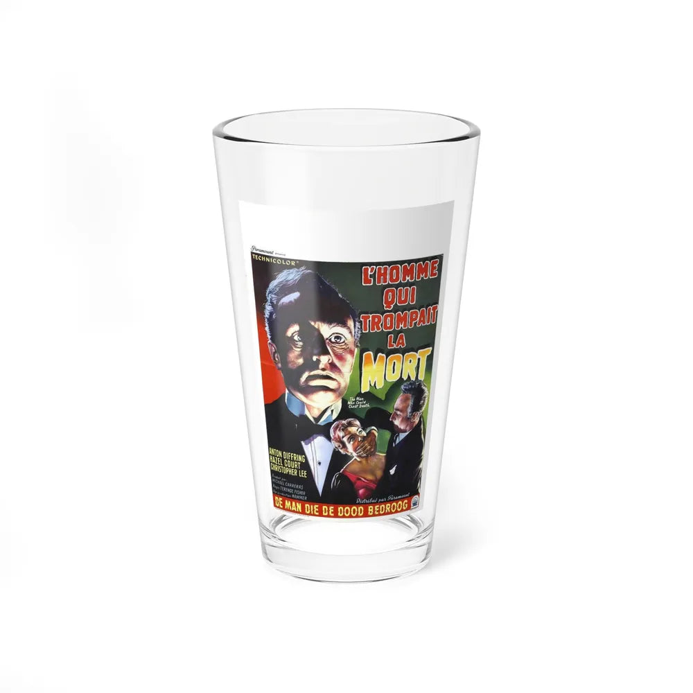 THE MAN WHO COULD CHEAT DEATH (BELGIAN) 1959 Movie Poster - Pint Glass 16oz-16oz-Go Mug Yourself