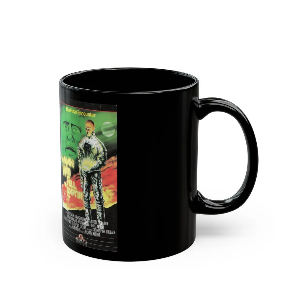 THE MAN WHO FELL TO EARTH (VHS COVER) - Black Coffee Mug-Go Mug Yourself