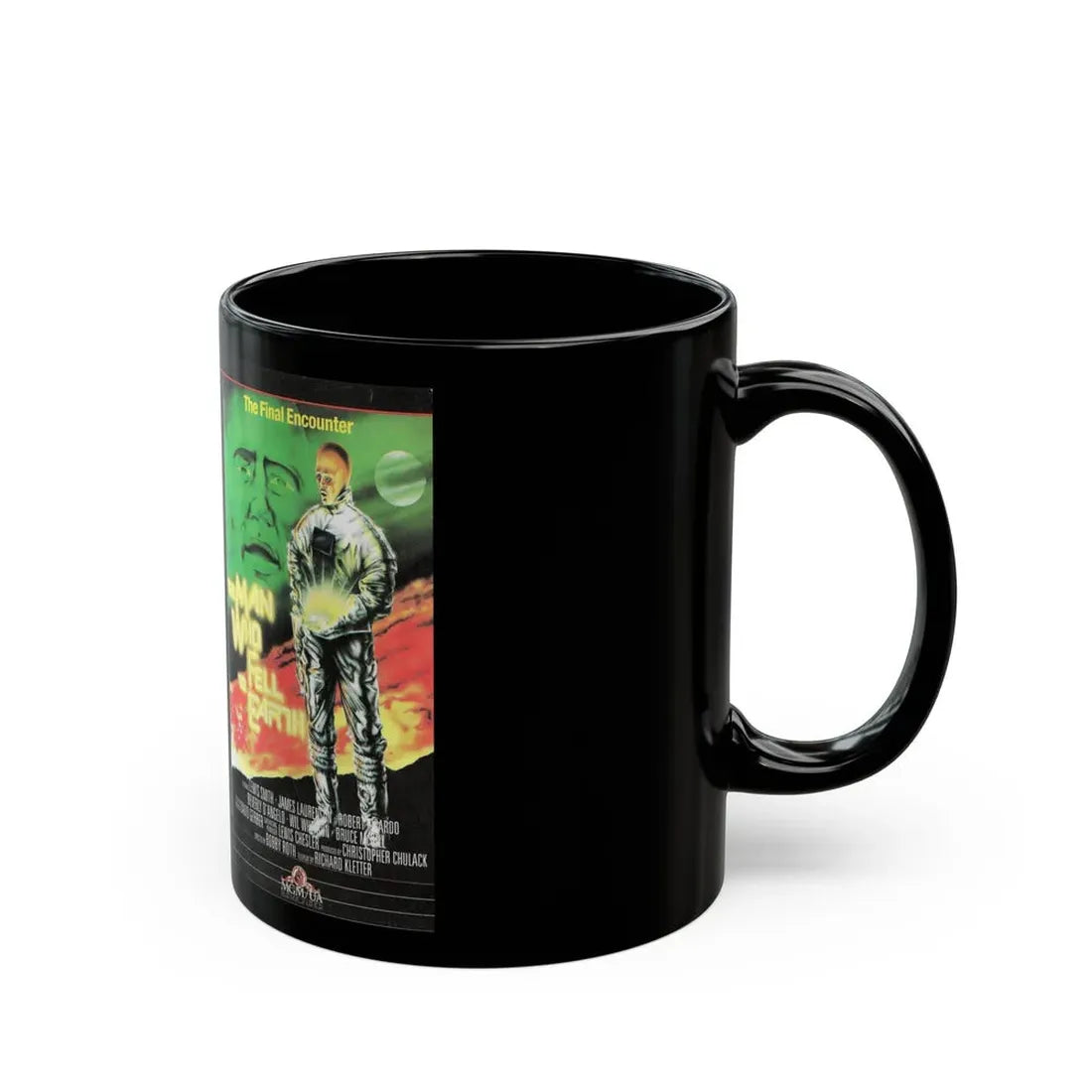 THE MAN WHO FELL TO EARTH (VHS COVER) - Black Coffee Mug - Go Mug Yourself