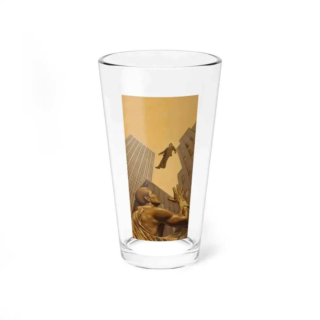 The Man Who Fell Up Doc Savage Cover - Pint Glass 16oz 16oz - Go Mug Yourself