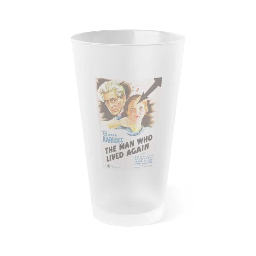 THE MAN WHO LIVED AGAIN 1936 Movie Poster - Frosted Pint Glass 16oz-Go Mug Yourself