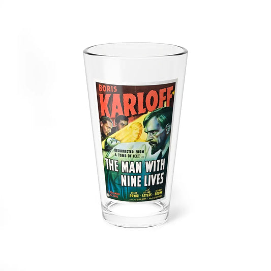 THE MAN WITH NINE LIVES 1940 Movie Poster - Pint Glass 16oz-16oz-Go Mug Yourself