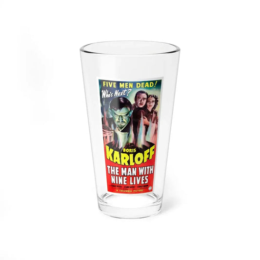 THE MAN WITH NINE LIVES (2) 1940 Movie Poster - Pint Glass 16oz 16oz - Go Mug Yourself