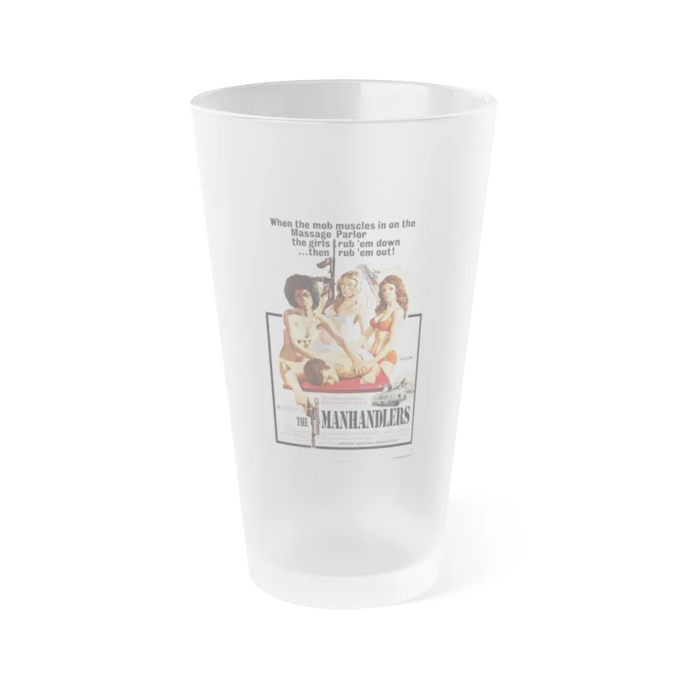 THE MANHANDLERS 1974 Movie Poster - Frosted Pint Glass 16oz-16oz-Frosted-Go Mug Yourself