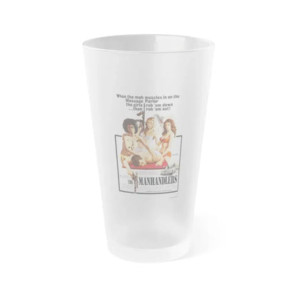 THE MANHANDLERS 1974 Movie Poster - Frosted Pint Glass 16oz 16oz Frosted - Go Mug Yourself