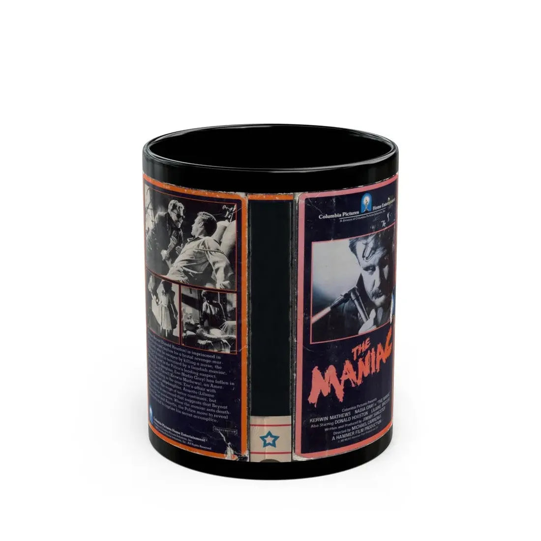 THE MANIAC (VHS COVER) - Black Coffee Mug 11oz - Go Mug Yourself