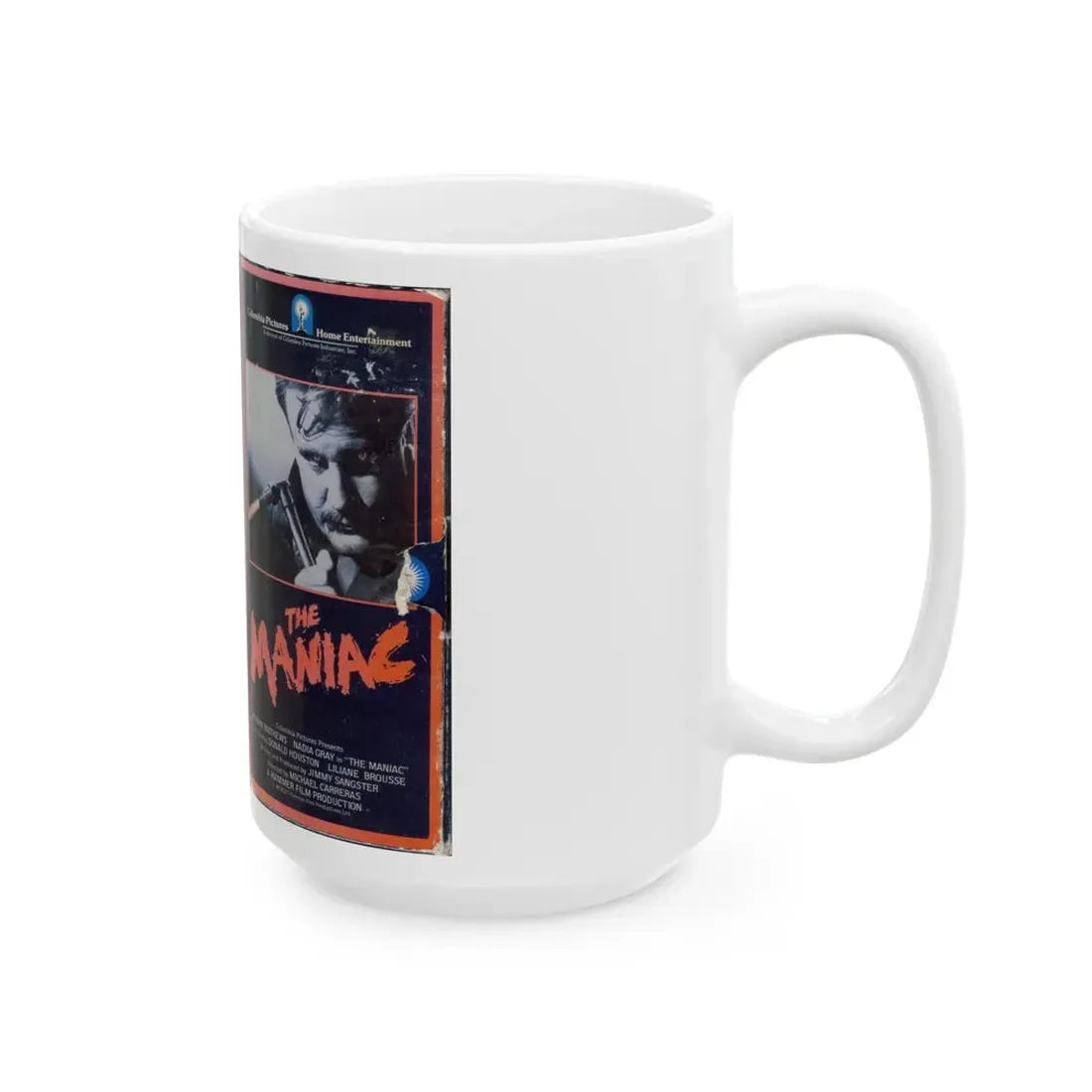 THE MANIAC (VHS COVER) - White Coffee Mug - Go Mug Yourself
