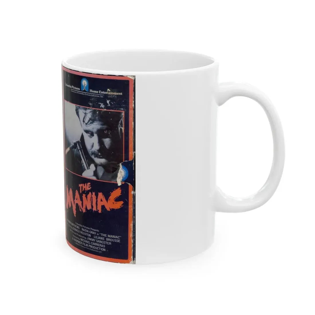 THE MANIAC (VHS COVER) - White Coffee Mug - Go Mug Yourself