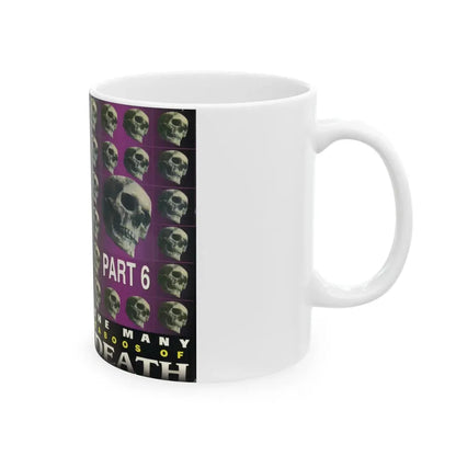 THE MANY TABOOS OF DEATH PART 6 (VHS COVER) - White Coffee Mug - Go Mug Yourself