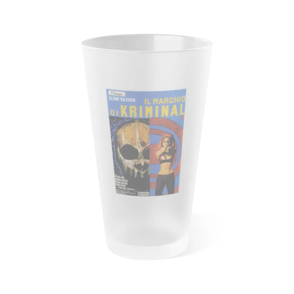 THE MARK OF KRIMINAL 1968 Movie Poster - Frosted Pint Glass 16oz-16oz-Frosted-Go Mug Yourself