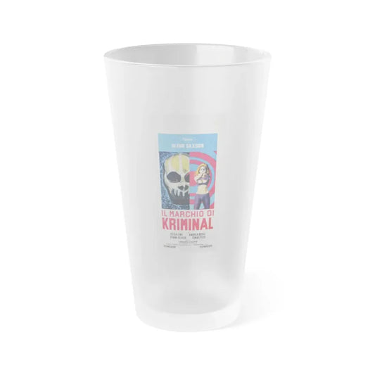 THE MARK OF KRIMINAL (ITALIAN) 1968 Movie Poster - Frosted Pint Glass 16oz 16oz Frosted - Go Mug Yourself