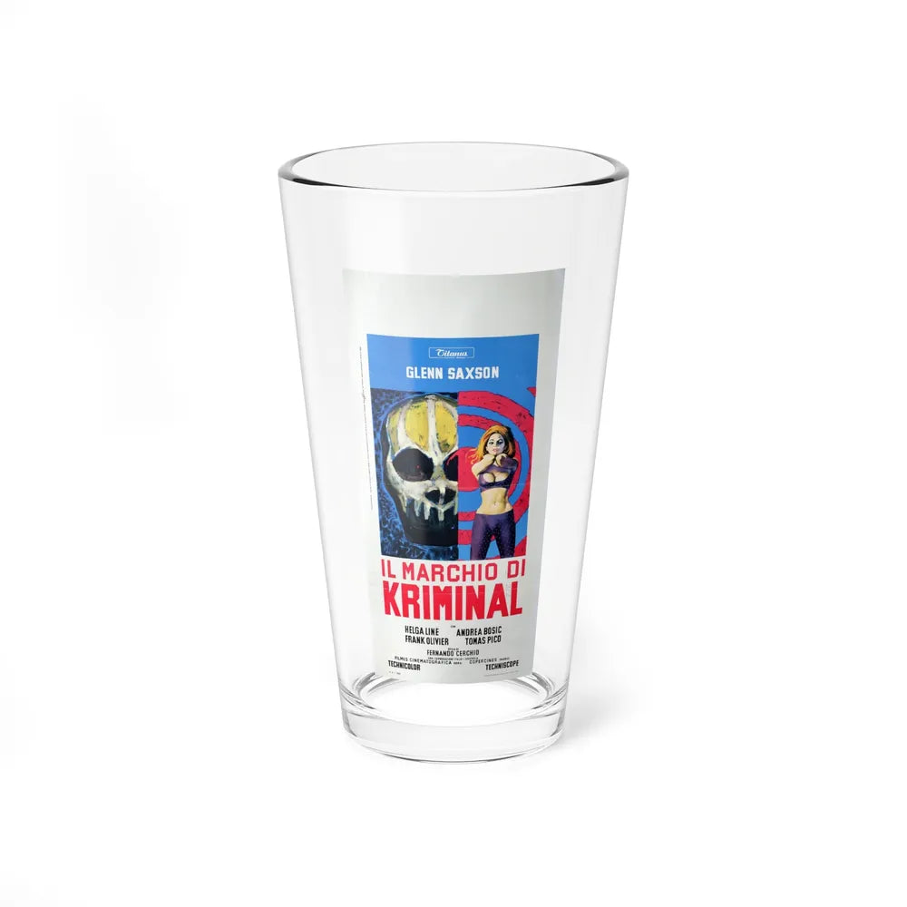 THE MARK OF KRIMINAL (ITALIAN) 1968 Movie Poster - Pint Glass 16oz-16oz-Go Mug Yourself