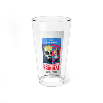 THE MARK OF KRIMINAL (ITALIAN) 1968 Movie Poster - Pint Glass 16oz 16oz - Go Mug Yourself