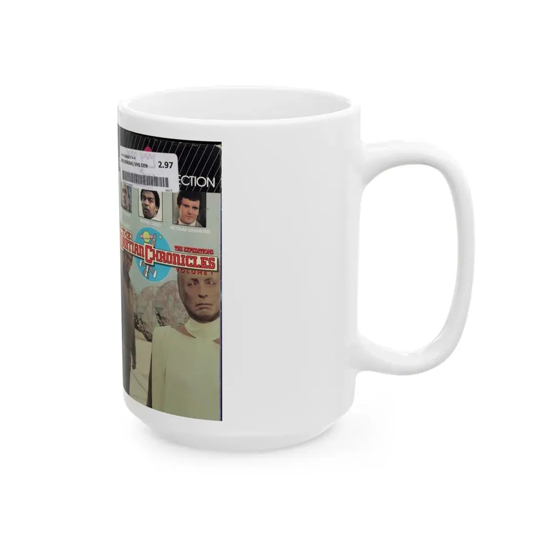 THE MARTIAN CHRONICLES VOLUME ONE THE EXPEDITIONS (VHS COVER) - White Coffee Mug - Go Mug Yourself