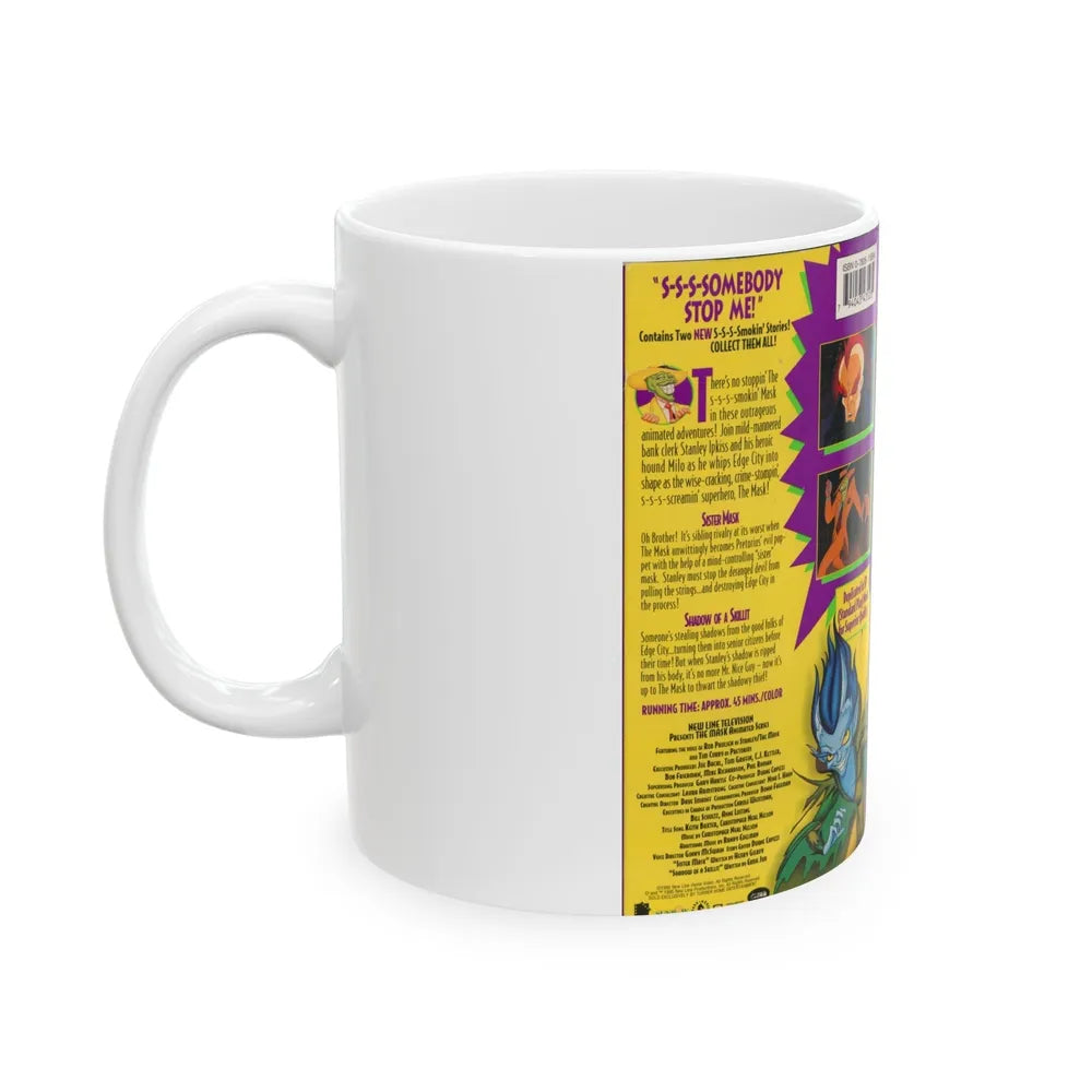 THE MASK ANIMATED SERIES S S S SOMEBODY STOP ME (VHS COVER) - White Coffee Mug-Go Mug Yourself