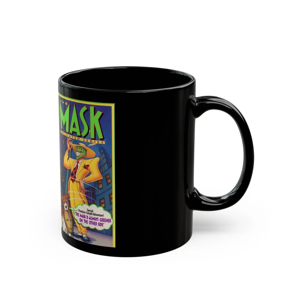 THE MASK ANIMATED SERIES (VHS COVER) - Black Coffee Mug-Go Mug Yourself