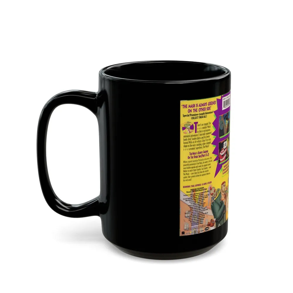 THE MASK ANIMATED SERIES (VHS COVER) - Black Coffee Mug-Go Mug Yourself