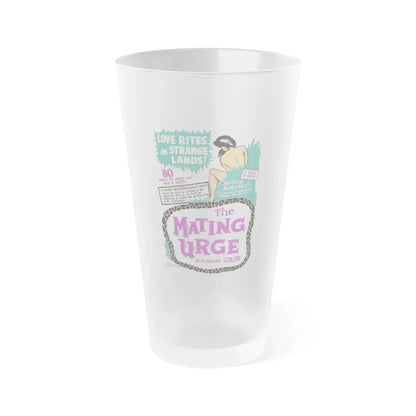 THE MATING URGE 1959 Movie Poster - Frosted Pint Glass 16oz 16oz Frosted - Go Mug Yourself