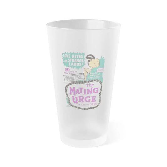 THE MATING URGE 1959 Movie Poster - Frosted Pint Glass 16oz 16oz Frosted - Go Mug Yourself
