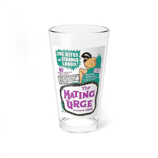 THE MATING URGE 1959 Movie Poster - Pint Glass 16oz 16oz - Go Mug Yourself