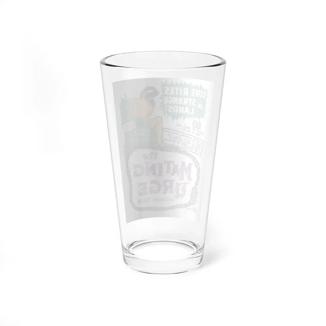 THE MATING URGE 1959 Movie Poster - Pint Glass 16oz - Go Mug Yourself