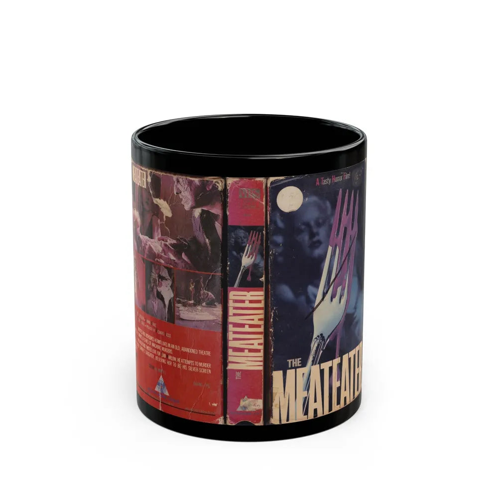 THE MEATEATER (VHS COVER) - Black Coffee Mug-11oz-Go Mug Yourself