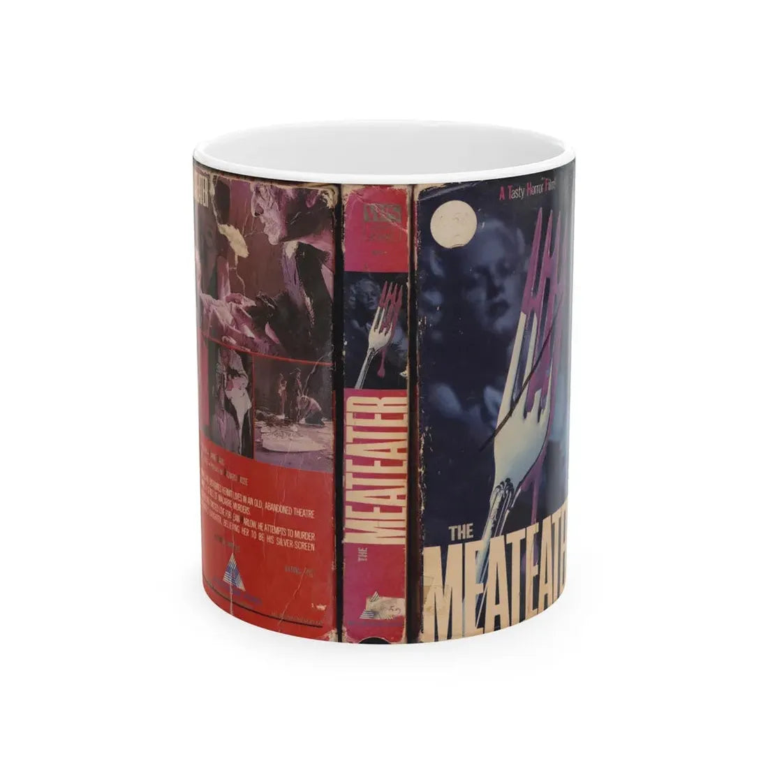 THE MEATEATER (VHS COVER) - White Coffee Mug 11oz - Go Mug Yourself