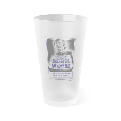 THE MECHANIC 1972 Movie Poster - Frosted Pint Glass 16oz 16oz Frosted - Go Mug Yourself