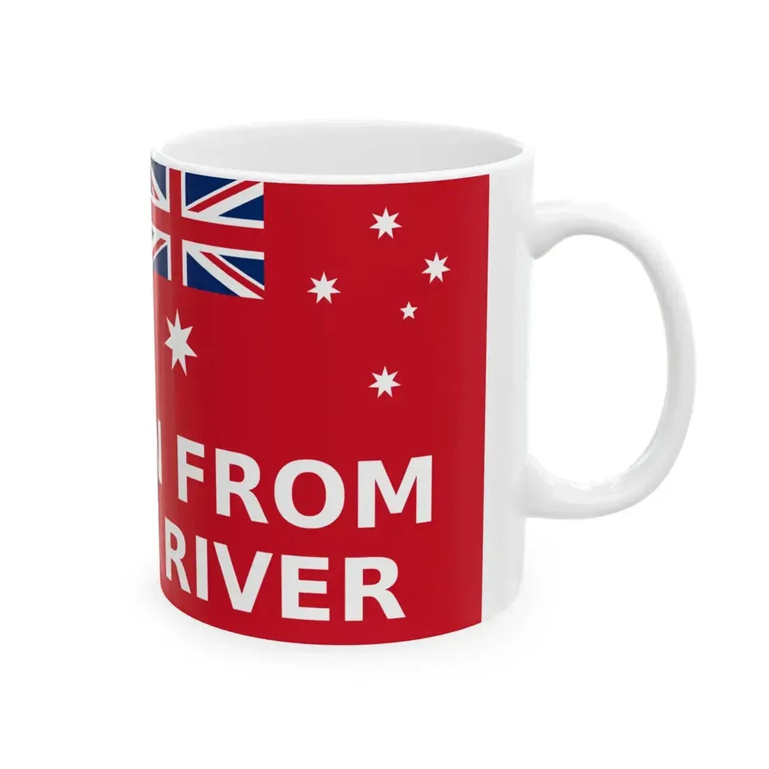 The Men From Snowy River flag (Australia) White Coffee Mug - Go Mug Yourself