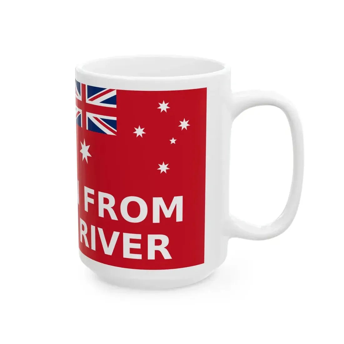 The Men From Snowy River flag (Australia) White Coffee Mug - Go Mug Yourself