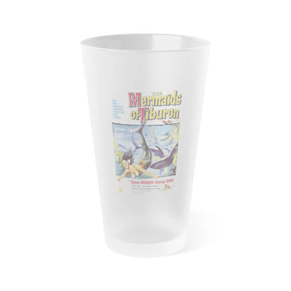 THE MERMAIDS OF TIBURON 1962 Movie Poster - Frosted Pint Glass 16oz-16oz-Frosted-Go Mug Yourself