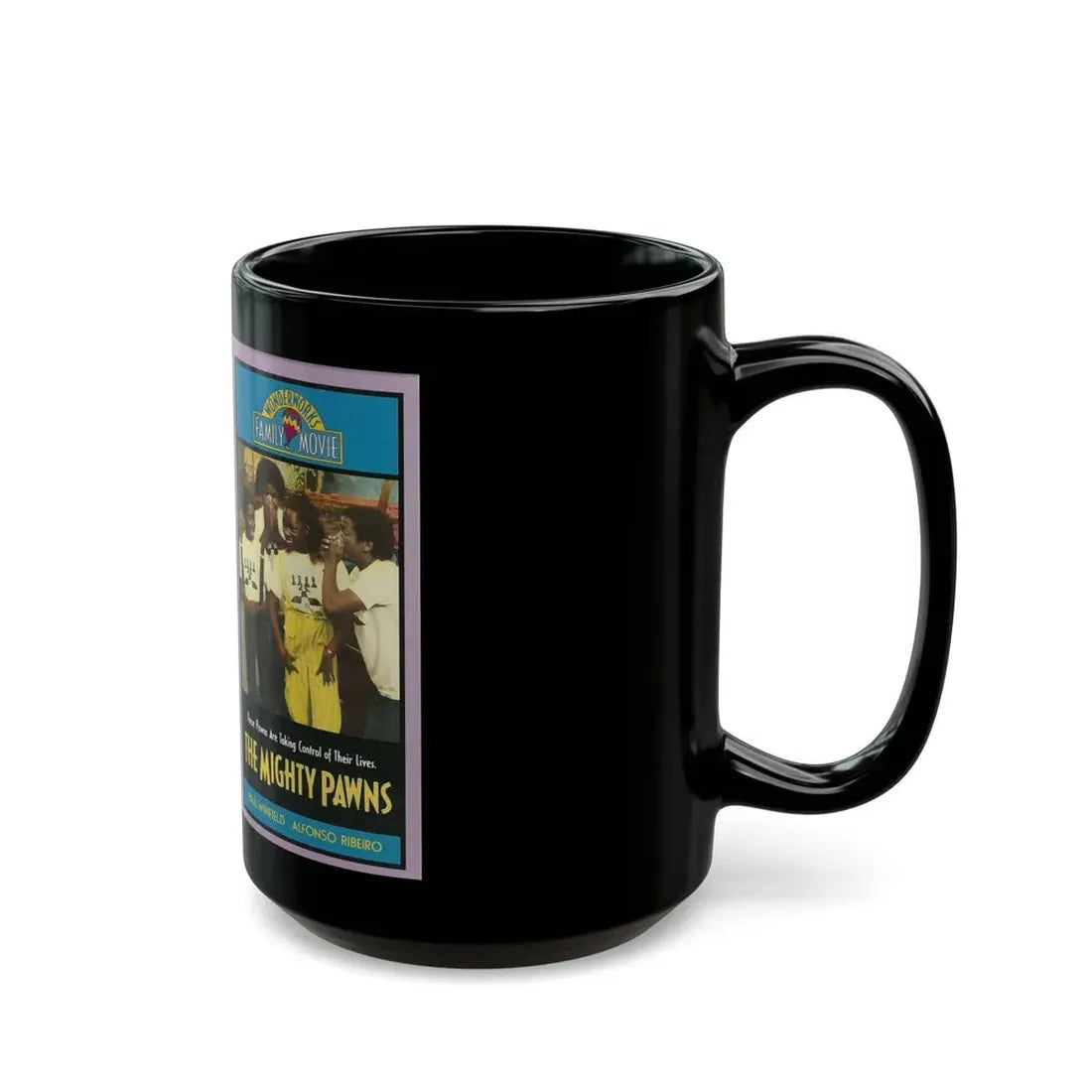 THE MIGHTY PAWNS WONDERWORKS FAMILY MOVIE PAUL WINFIELD ALFONSO RIBEIRO (VHS COVER) - Black Coffee Mug - Go Mug Yourself
