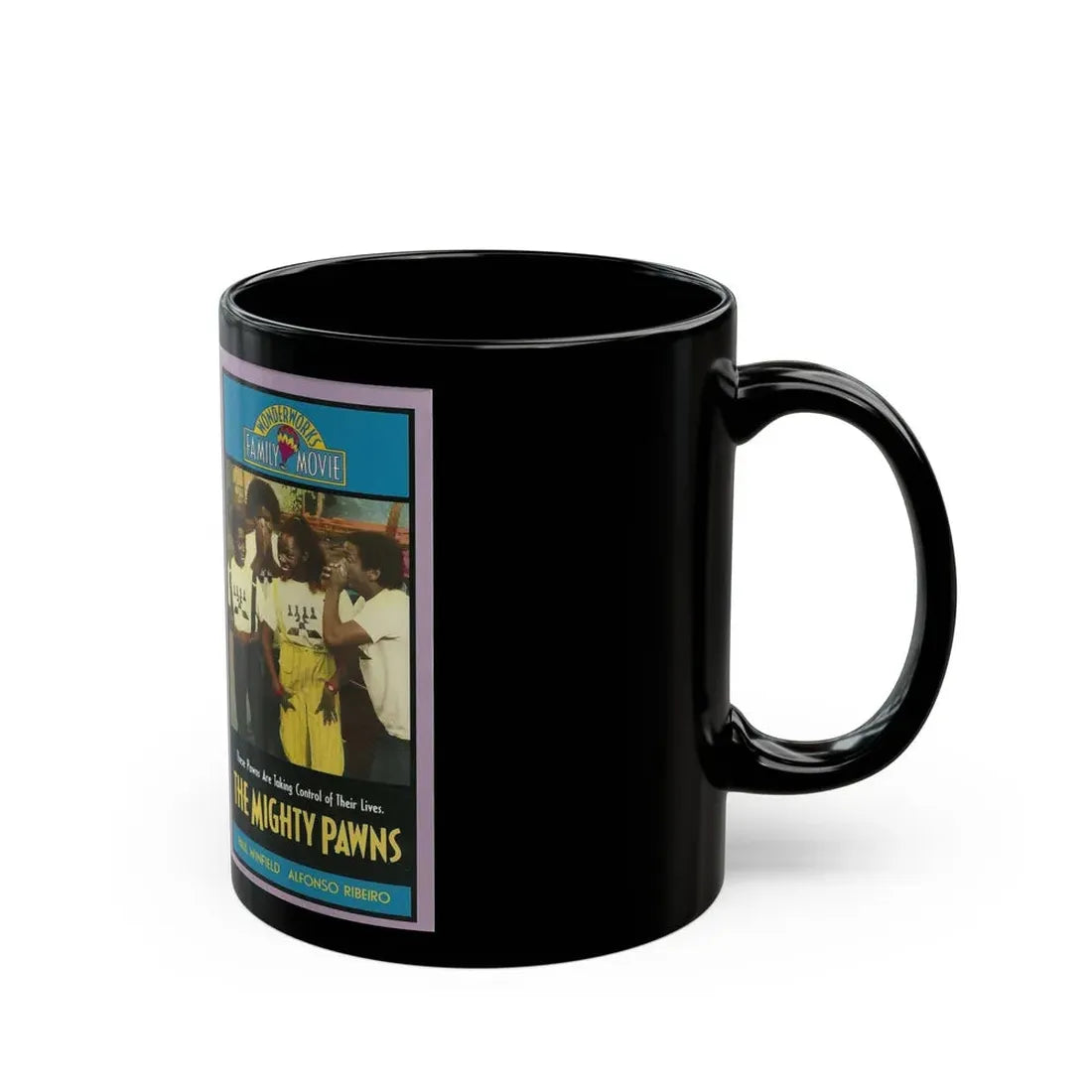 THE MIGHTY PAWNS WONDERWORKS FAMILY MOVIE PAUL WINFIELD ALFONSO RIBEIRO (VHS COVER) - Black Coffee Mug - Go Mug Yourself