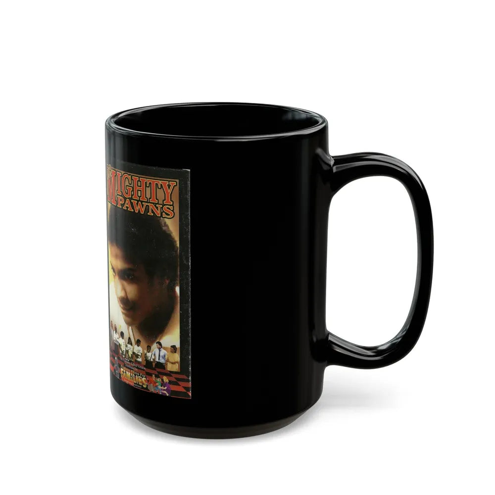 THE MIGHTY PAWNS WONDERWORKS FAMILY MOVIE (VHS COVER) - Black Coffee Mug-Go Mug Yourself