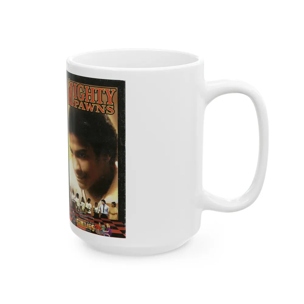 THE MIGHTY PAWNS WONDERWORKS FAMILY MOVIE (VHS COVER) - White Coffee Mug-Go Mug Yourself