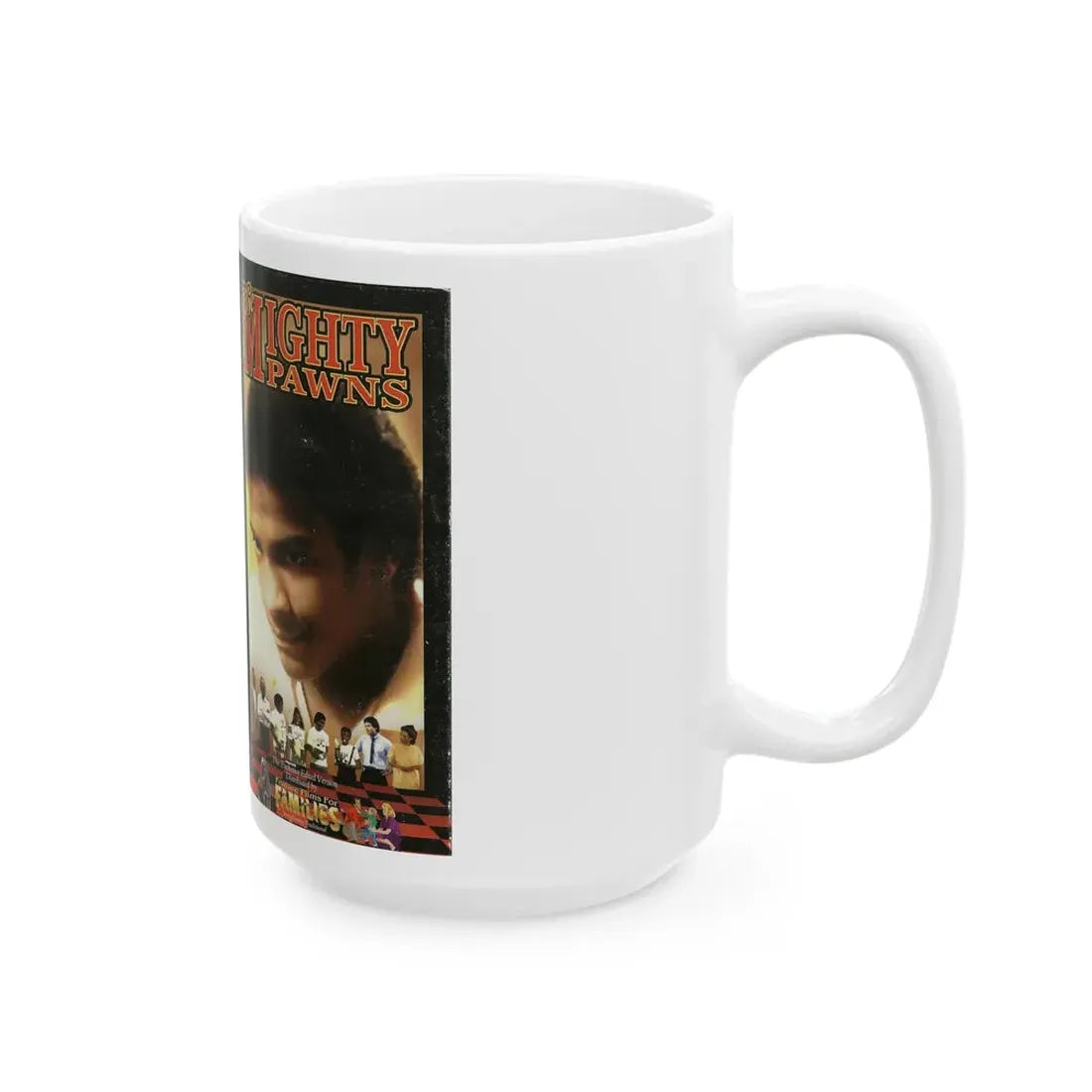 THE MIGHTY PAWNS WONDERWORKS FAMILY MOVIE (VHS COVER) - White Coffee Mug - Go Mug Yourself