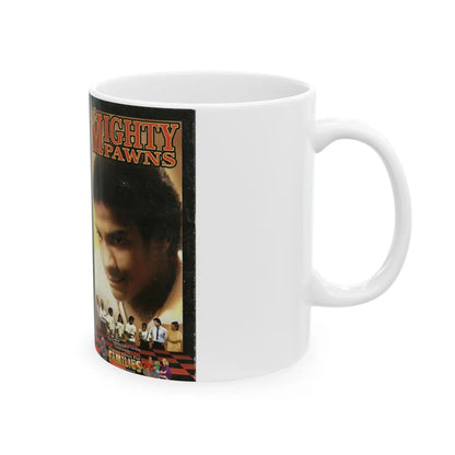 THE MIGHTY PAWNS WONDERWORKS FAMILY MOVIE (VHS COVER) - White Coffee Mug-Go Mug Yourself