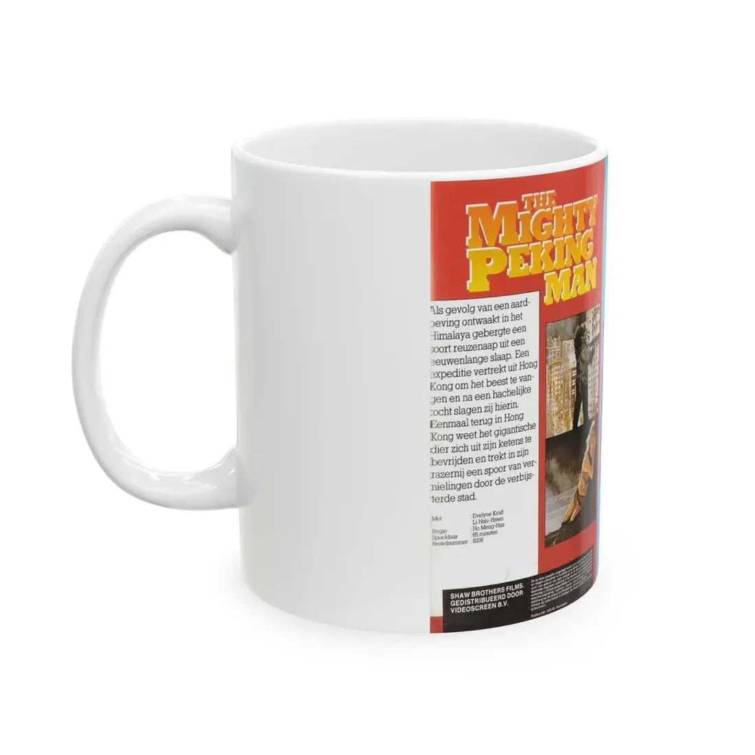 THE MIGHTY PEKING MAN (VHS COVER) - White Coffee Mug - Go Mug Yourself