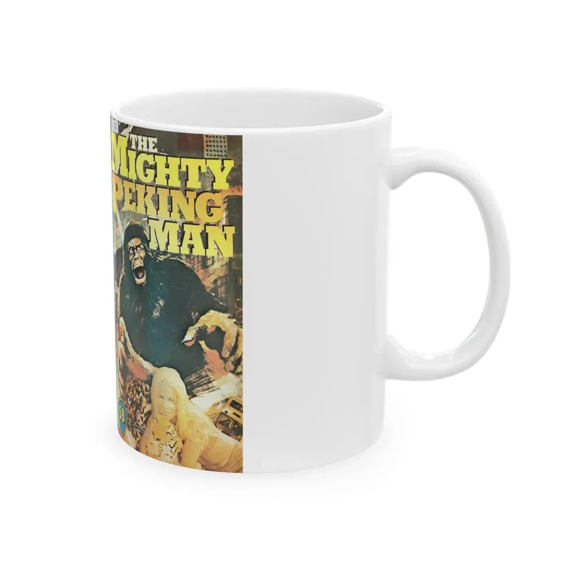 THE MIGHTY PEKING MAN (VHS COVER) - White Coffee Mug - Go Mug Yourself