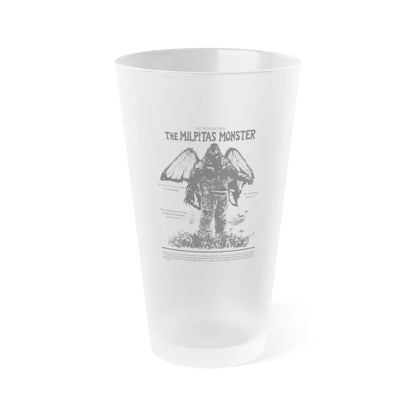 THE MILPITAS MONSTER 1976 Movie Poster - Frosted Pint Glass 16oz-16oz-Frosted-Go Mug Yourself