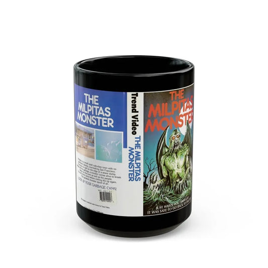 THE MILPITAS MONSTER (VHS COVER) - Black Coffee Mug 15oz - Go Mug Yourself